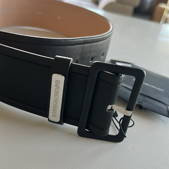 Emporio Armani Leather Buckle Belt main image 6
